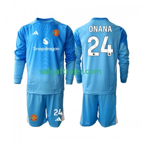 Manchester United Andre Onana 24 Fodboldtrøjer Målmand Børn Hjemmebanesæt 2025/26 Langærmet Manchester United Andre Onana 24 Fodboldtrøjer Målmand Børn Hjemmebanesæt 2025/26 Langærmet